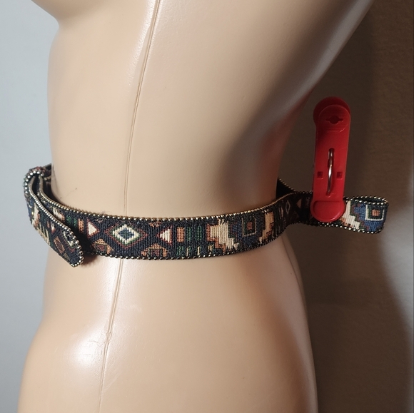 Aztec Western Canvas Bonded Leather Studded Belt Women’s‎ Size M/L main image 11